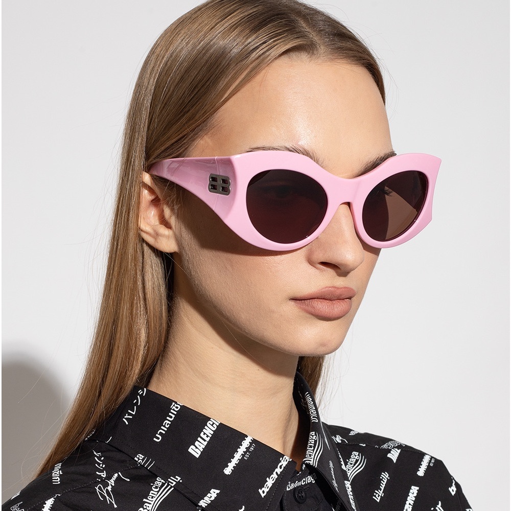 Balenciaga Hourglass Sunglasses Pink